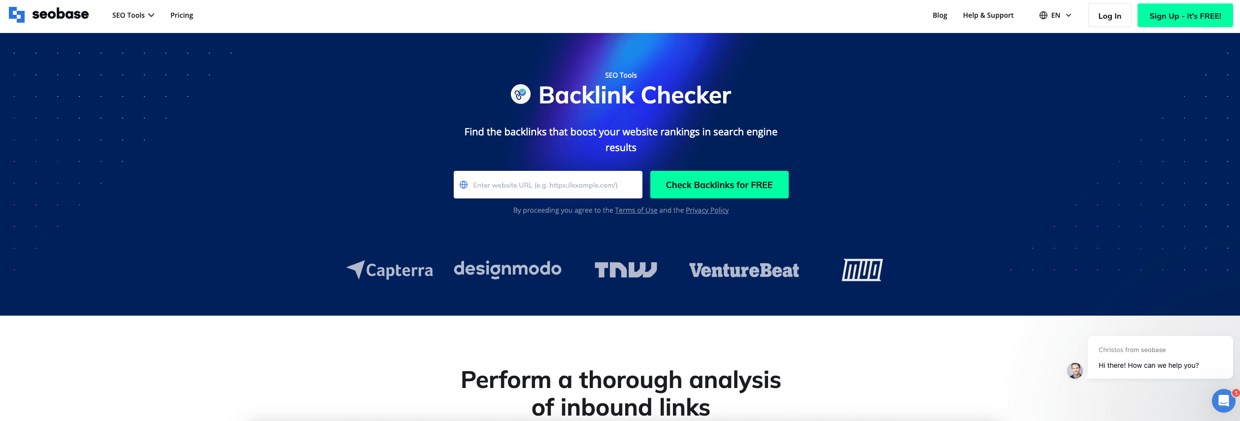 seobase backlink checker tool