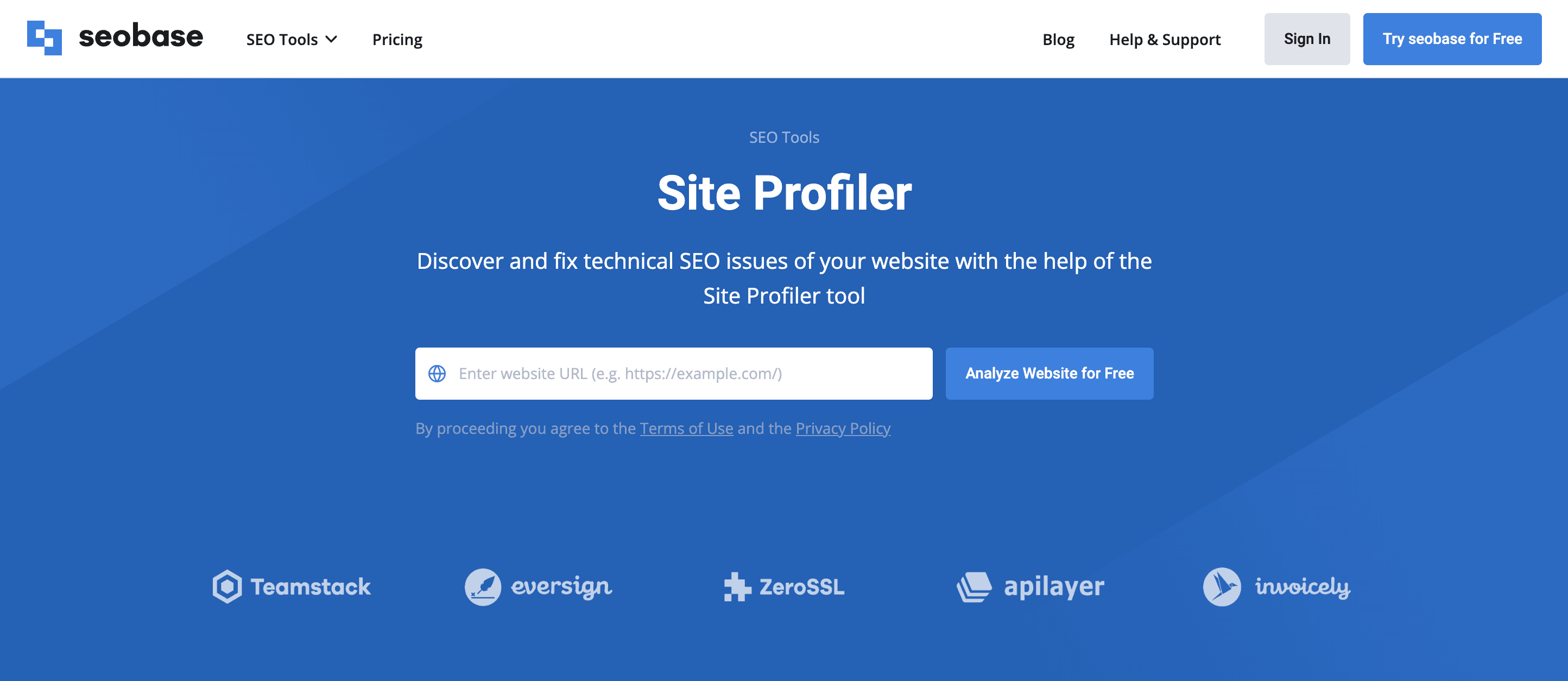 site profiler tool