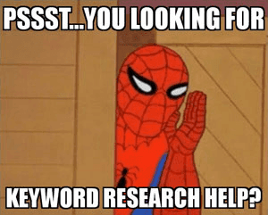 spiderman keyword research